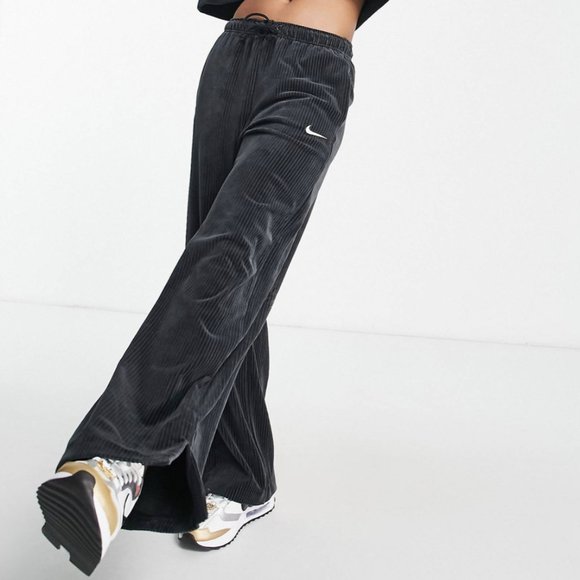 ■NIKE■ Sportswear Velour High Waist Wide Leg Pants W Black Nike | Pants & Jumpsuits | Nike Womens Sportswear Velour